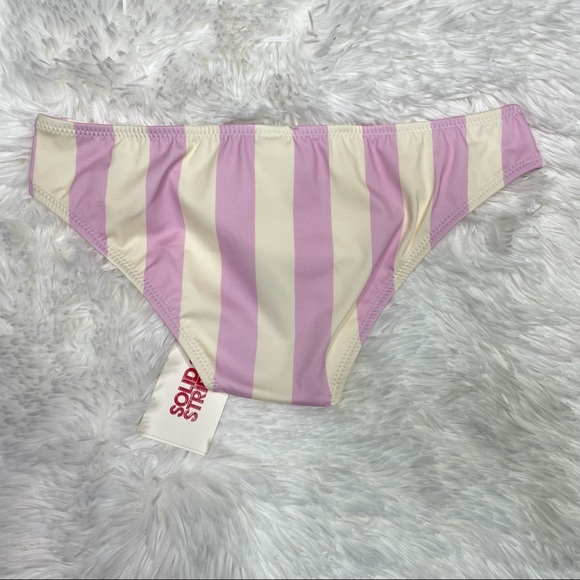 New Solid & Striped Elle Striped Bikini Bottom Size XS - Picture 8 of 8